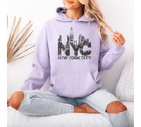 Felpa con cappuccio da donna NYC New York City Travel City con cappuccio...