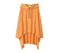 Felpa con cappuccio da donna originale da donna oversize lunghe felpe per la pulizia del pavimento con cappuccio di grandi dimensioni, cappotto tinta unita, cappotti a manica lunga, giacca casual