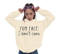 Felpa con cappuccio da donna, oversize, con stampa, a maniche lunghe, con cappuccio, con stampa, y2k, casual, per autunno e inverno, per adolescenti, giallo chiaro, S