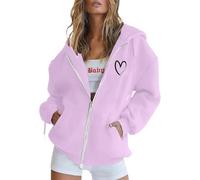 Felpa con cappuccio da donna, oversize, felpa con cappuccio, sottile, stampa sottile, lunga e grande, a maniche lunghe, per la transizione, per lo sport, per il tempo libero