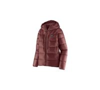 Patagonia - Piumino tecnico da donna - W's Fitz Roy Down Hoody Dark Ruby w/Sizzle Red per Donne in Nylon - Taglia 141 - Bordeaux