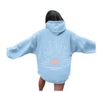 Felpa con cappuccio da donna per sempre Chasing Sunsets Graphic Felpe con cappuccio Comfort Beach con cappuccio Outfits College Cute Pullover Felpe con cappuccio Vintage Trendy Goth Fashion Funny 2025