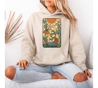 Felpa con cappuccio da donna Stay Weird Frog Skull Snail Whimsical Art