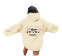 Felpa con cappuccio da donna Your Presence Is The Air I Breathe Cute Couple Hoodies Trendy Graphic Summer Hoodie Top Anime Autunno Casual Beach Outfits Country con cappuccio 2025 Ladies Comfort