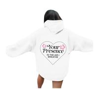 Felpa con cappuccio da donna Your Presence Is The Air I Breathe Cute Couple Hoodies Trendy Graphic Summer Hoodie Top Anime Autunno Casual Beach Outfits Country con cappuccio 2025 Ladies Comfort