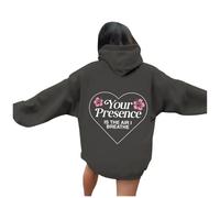 Felpa con cappuccio da donna Your Presence Is The Air I Breathe Cute Couple Hoodies Trendy Graphic Summer Hoodie Top Anime Autunno Casual Beach Outfits Country con cappuccio 2025 Ladies Comfort