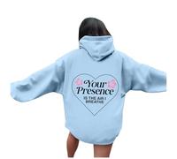 Felpa con cappuccio da donna Your Presence Is The Air I Breathe Cute Couple Hoodies Trendy Graphic Summer Hoodie Top Anime Autunno Casual Beach Outfits Country con cappuccio 2025 Ladies Comfort