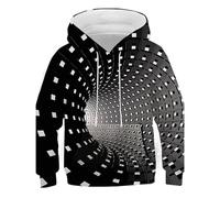 Felpa con Cappuccio da Ragazzo,Abbigliamento Sportivo Casual Felpe Maglione Ragazzo Cappotto Sportiva Bambini Cartoon Stampa Maglia A Maniche Lunghe Abito Streetwear Hip-Hop
