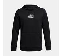 Felpa con cappuccio da ragazzo Armour Fleece® Retro Graphic Nero / Bianco YSM (127 - 137 cm)