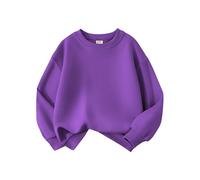 Felpa con Cappuccio da Ragazzo Comodo e alla Moda Abbigliamento novità Stile Leggero a Maniche Lunghe Girocollo vestibilità Solid Color Pullover per Bambino Maglione Bambini 7-14 Anni