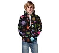 Felpa con Cappuccio da Ragazzo Felpa con Cappuccio Casual Felpe Pullover per Adolescenti Maglioni Casual in Cotone Inverno Caldo Chic Economico Felpe Maglione da Ragazzo Abito Streetwear Hip-Hop