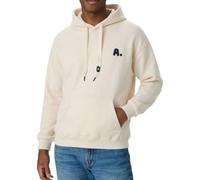 Felpa con cappuccio da uomo a maniche lunghe con stampa di lettere pullover | Felpa con cappuccio da uomo a maniche lunghe con stampa di lettere in pile