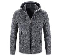 Felpa con cappuccio da uomo a maniche lunghe per uomo felpe con cappuccio da uomo per stampa 3D felpa con cappuccio in pile da uomo, grigio, M