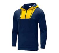 Felpa con cappuccio da uomo con cappuccio casual felpa con cappuccio per uomo ragazzo con tasche e stampa grafica giacca da uomo con cappuccio felpa da uomo, Marina, XL