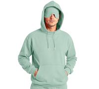 Felpa con cappuccio da uomo con cappuccio con occhio - modalità aereo da viaggio felpe con cappuccio tinta unita autunno inverno coperta indossabile top pratici, Verde chiaro, L