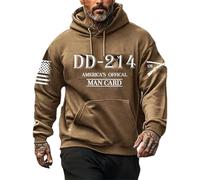Felpa con cappuccio da uomo, con cappuccio da uomo, leggera, a maniche lunghe, scollo rotondo, con cappuccio stampato, tinta unita, morbido e confortevole, per tutto l'anno