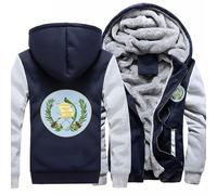 Felpa Con Cappuccio Da Uomo, Con Cerniera E Repubblica Del Guatemala Emblema Nazionale Giacca In Pile Ideale Per Abbigliamento Casual E Sportivo Morbida E Resistente