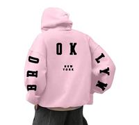 Felpa con cappuccio da uomo con stampa a lettere alla moda Felpe con cappuccio da uomo a maniche lunghe, felpa oversize, maglione autunno inverno caldo maglioni, gilet e felpe leggere felpe sportive