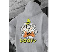 Felpa con cappuccio da uomo Disney Goofy Pippo Abbigliamento Casual