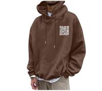 Felpa con cappuccio da uomo, divertente felpa con cappuccio per uomo, funny fu qr code, con cappuccio e cerniera, per sport, grande hip hop, #22, 3XL