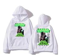 Felpa con Cappuccio da Uomo Felpa con Cappuccio alla Moda Urbana Impronta della Mano Young Boys Will Never Break The Tour