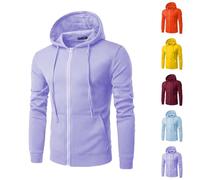 Felpa con cappuccio da uomo, felpa con cappuccio da uomo con zip leggera felpa sportiva con tasche traspirante tuta top manica lunga felpa con cappuccio tinta unita felpa sportiva con cappuccio