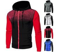 Felpa con Cappuccio da Uomo Felpe Zip Abbigliamento Sportivo Trekking Basic Antivento e Caldo Hoodie Lavoro Sportiva Giacca vestibilità Aderente, Casual