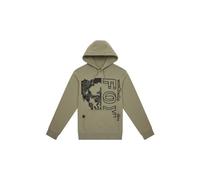 Felpa con cappuccio da uomo fox image skull verde