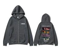 Felpa con cappuccio da uomo Gorillaz Demon Days Rock Band Abbigliamento Casual