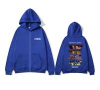 Felpa con cappuccio da uomo Gorillaz Demon Days Rock Band Abbigliamento Casual