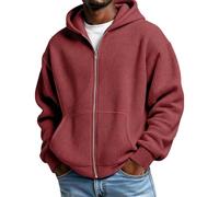 Felpa con Cappuccio da Uomo per Il Comfort Quotidiano. Foderata in Pile, co | Maglione Arancione Abbinamento Uomo Grigia a Softshell Marinaio Semplice Chiuse Marche Della M Corto Sera