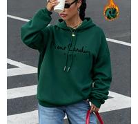 Felpa con cappuccio da viaggio stampata Pierre Cardin PARIS, maglione italiano, serie K-Pop warrior, felpa invernale da donna, felpa girocollo da donna, abbigliamento caldo foderato in lana autunno/in