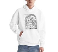 Felpa con cappuccio Danse Macabre Skeleton Group - Maglione gotico medievale, Nero , 3XL