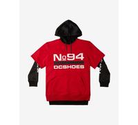 Felpa con cappuccio DC Shoes Dryden rosso nero - S