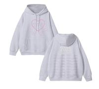 Felpa con Cappuccio Deadline 2025 World Tour Felpa in Cotone con Grafica dello Stesso Stile(C Floral White,3XL)
