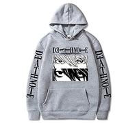 Felpa con Cappuccio Death Note Felpa con Cappuccio Lawliet Felpa con Cappuccio Death Note Kira Felpa Death Note Yagami Light Kira T-Shirt L Felpa con Cappuccio Casual Harajuku Pullover per