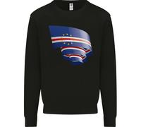 Felpa Con Cappuccio Della Bandiera Del Capo Verde Per La Giornata Verdeana Uomo