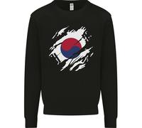 Felpa Con Cappuccio Della Bandiera Della Corea Del Sud Giorno Del Calcio Uomo