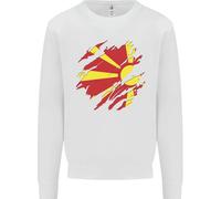 Felpa Con Cappuccio Della Bandiera Della Macedonia Per La Giornata Macedone Uomo