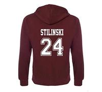 Felpa con cappuccio della squadra di lacrosse Beacon Hills, con tutti i nomi (Stilinski, Lahey, Mccall) Stilinski-24 Large