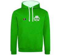 Felpa con cappuccio della squadra di rugby irlandese sei nazioni, unisex, non ufficiale, per tifosi di rugby, abbigliamento comodo e caldo per torneo delle sei nazioni, Verde, XS