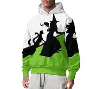 Felpa con cappuccio di Halloween da uomo felpe casual per uomo Uk maglioni con cappuccio a pieghe a maniche lunghe pullover invernali felpa calda felpa sportiva felpe leggere casual felpe con