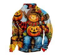 Felpa con cappuccio di Halloween da uomo maglione di Halloween da uomo felpa a maniche lunghe costumi di Halloween pullover spaventosi per adulti felpe stampate in 3D maglioni a tema festival orribile