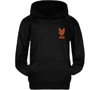 Felpa con Cappuccio di Jannik n.1 al Mondo di Tennis con Logo Arancione Unisex Bambino Bambina Tifosi della Carota (IT, età, 9 Anni, 10 Anni, Regular, Nero)