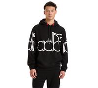 Felpa Con Cappuccio Diadora Hoodie Urbanity 177834 Uomo Cotone Nero