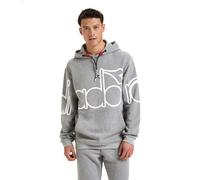 Felpa Con Cappuccio Diadora Uomo Grigio