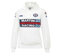 Felpa con Cappuccio Donna Sparco Martini Racing Bianco