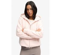 Felpa con cappuccio e cerniera Borg con logo Signature ricamato Rosa 42 (IT) - 38 (FR) Tinta unita