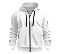 Felpa con Cappuccio e Cerniera Tinta Unita da Uomo Felpe con Tasche e Polsini Elastici Leggera e Funzionale Maglia Semplice Elegante Classici Maglie Casual Pullover Sportiva Hoodie Autunno e Inverno
