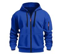 Felpa con Cappuccio e Cerniera Tinta Unita da Uomo Felpe con Tasche e Polsini Elastici Leggera e Funzionale Maglia Semplice Elegante Classici Maglie Casual Pullover Sportiva Hoodie Autunno e Inverno